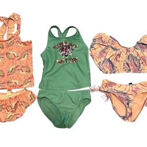 Girls size 6/7 Swimsuits (set of 3)